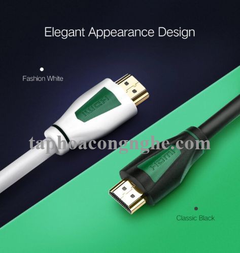 Ugreen 30192 3M màu Đen Cáp tín hiệu HDMI chuẩn 1.4 hỗ trợ phân giải 4K * 2K HD116 30030192